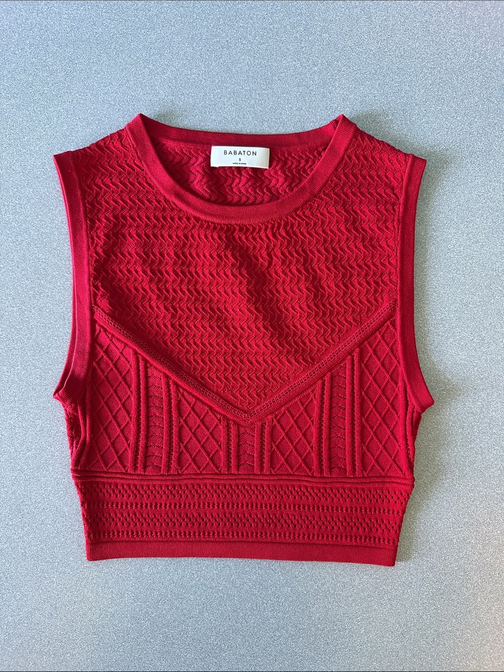 BABATON | RED | CROPPED TANK TOP | SMALL | ARITZIA
